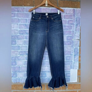 Rebecca Taylor La Vie Ruffle Hem Jeans 29